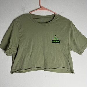 Levi's Green Graphic Forest Short Sleeve Shirt Size S